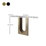 Sophisticated Abstract White Oval Marble Console Table Image - 14