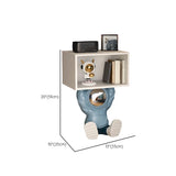 Space Theme Silver Resin Open Storage Kids Nightstand Image - 10