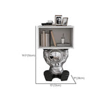 Space Theme Silver Resin Open Storage Kids Nightstand Image - 11