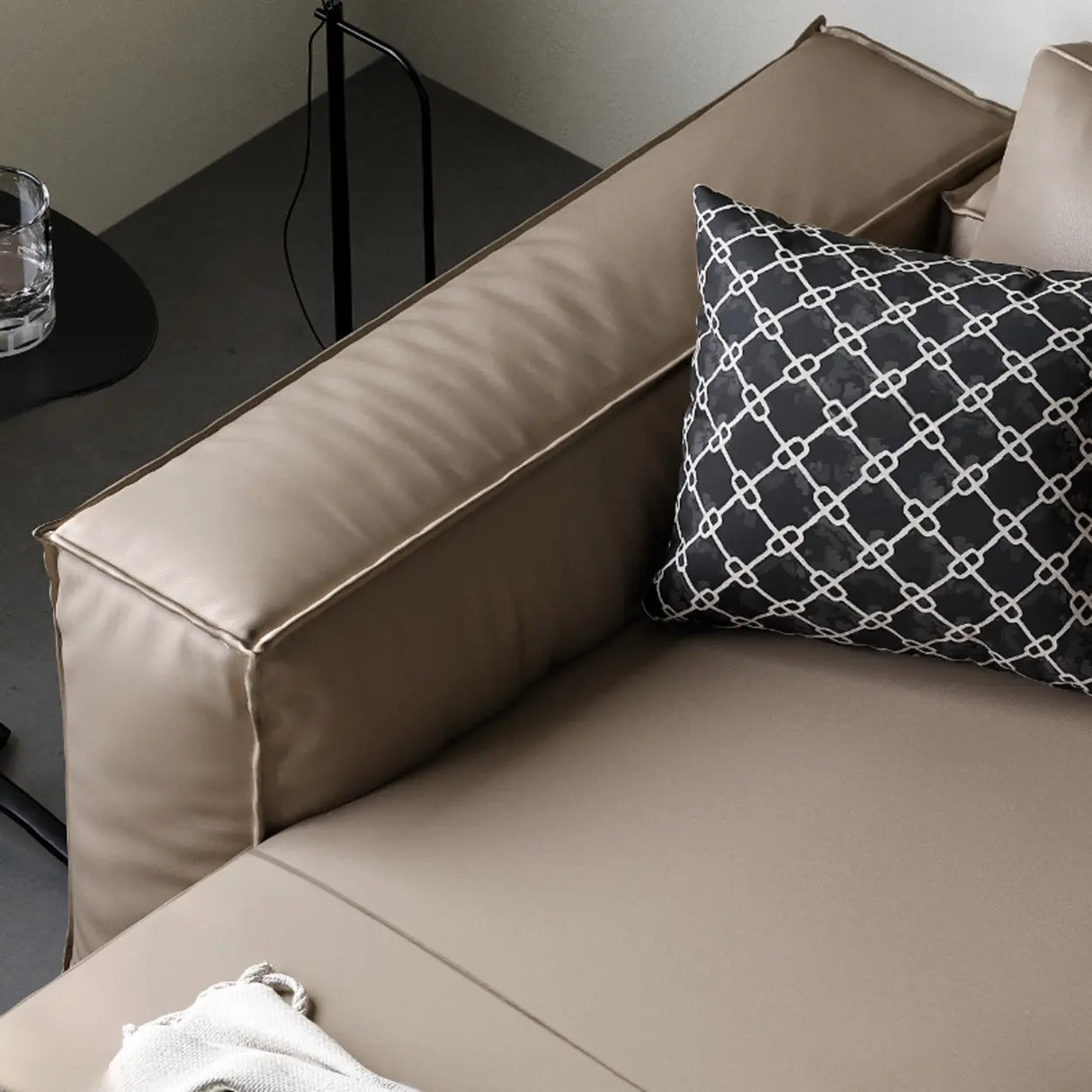 Spacious Comfort L-Shaped Brown Leather Recliner Sofa Image - 15