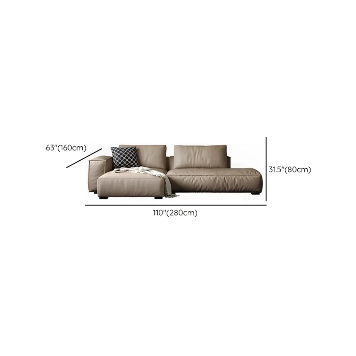 Spacious Comfort L-Shaped Brown Leather Recliner Sofa Image - 18