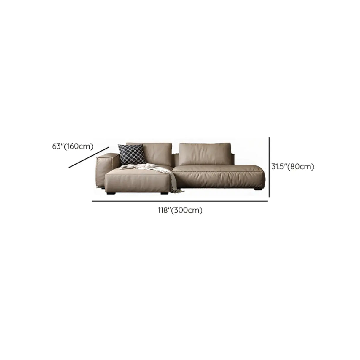 Spacious Comfort L-Shaped Brown Leather Recliner Sofa Image - 19