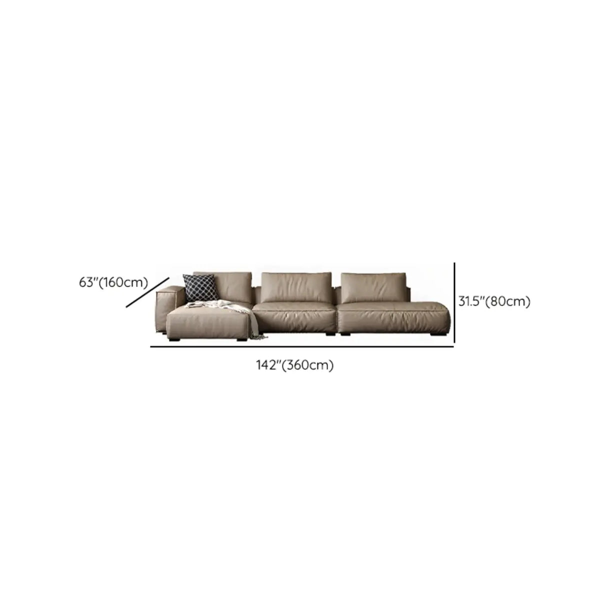 Spacious Comfort L-Shaped Brown Leather Recliner Sofa Image - 22