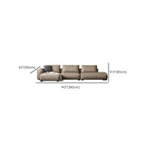 Spacious Comfort L-Shaped Brown Leather Recliner Sofa Image - 22