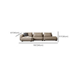 Spacious Comfort L-Shaped Brown Leather Recliner Sofa Image - 23