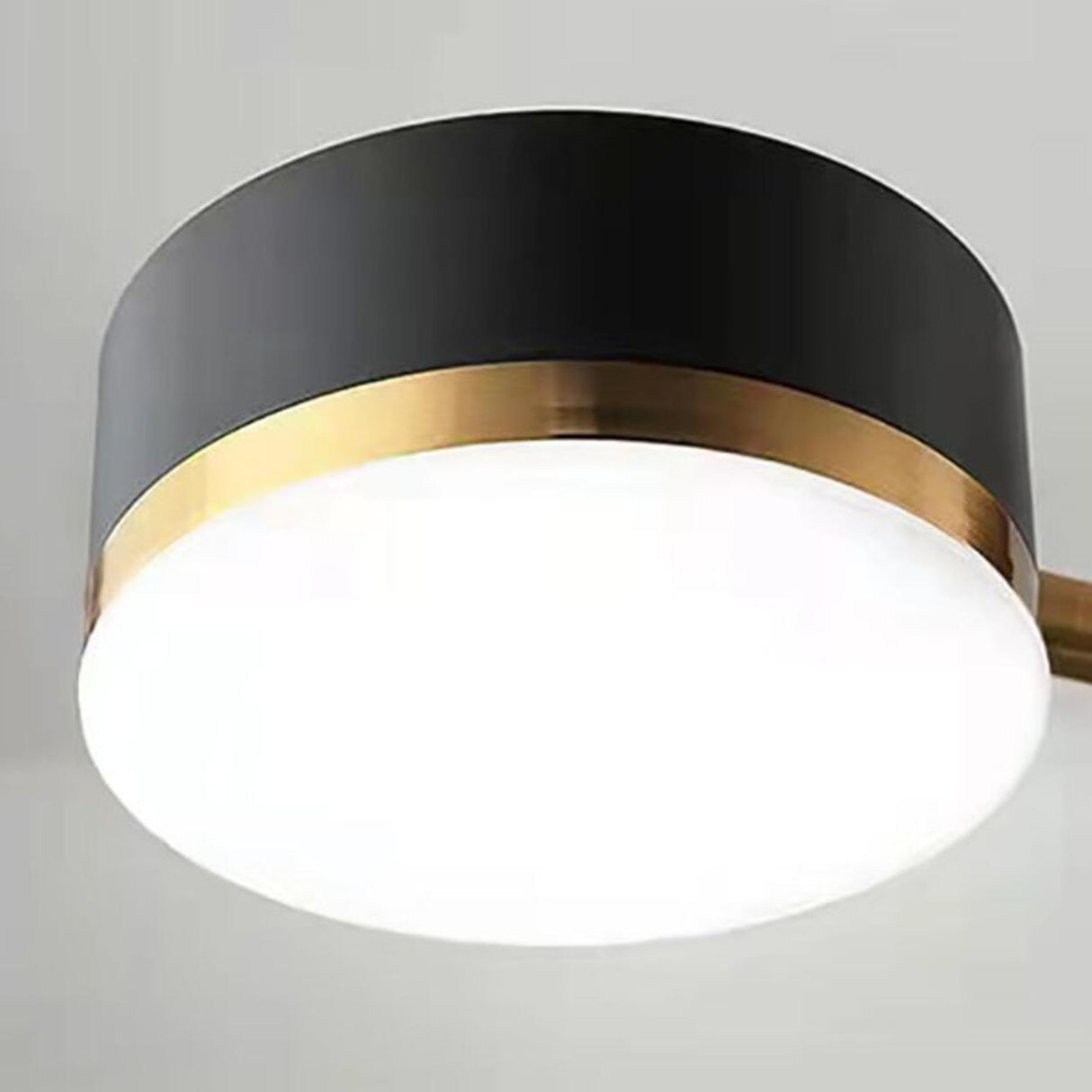 Sputnik Black Cylinder Semi-Flush Mount Light 8-Light Image - 9