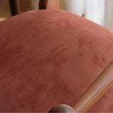 Square Open Wave-Back Wooden Arm Dining Chairs Orange Image - 9