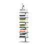 Square Vertical Minimalist Metal Etagere Bookcase White Image - 10