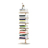 Square Vertical Minimalist Metal Etagere Bookcase White Image - 8