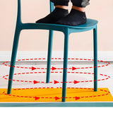 Stackable Armless Dining Side Chair with Open Low Back Image - 12