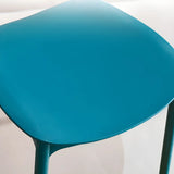 Stackable Armless Dining Side Chair with Open Low Back Image - 15