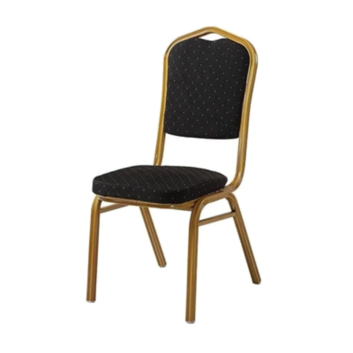 Stackable Print Fabric High Back Metal Dining Chair Image - 13