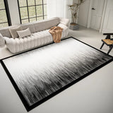 Stain Resistant Abstract Polyester Gray Area Rug Image - 11