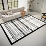 Stain Resistant Abstract Polyester Gray Area Rug Image - 2
