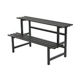 Stain-Resistant Black Metal Rectangle Multi-Tier Plant Rack Image - 10