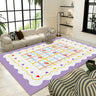 Stain Resistant Checkered Polypropylene Pink Area Rug Image - 4