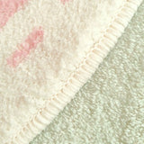 Stain Resistant Checkered Polypropylene Pink Area Rug Image - 6
