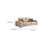 Stain Resistant Cream L-Shape Fabric Sofa with Storage Image - 18
