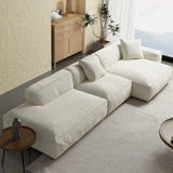 Stain Resistant Cushion Back L-Shape Recliner Sectional Image - 11