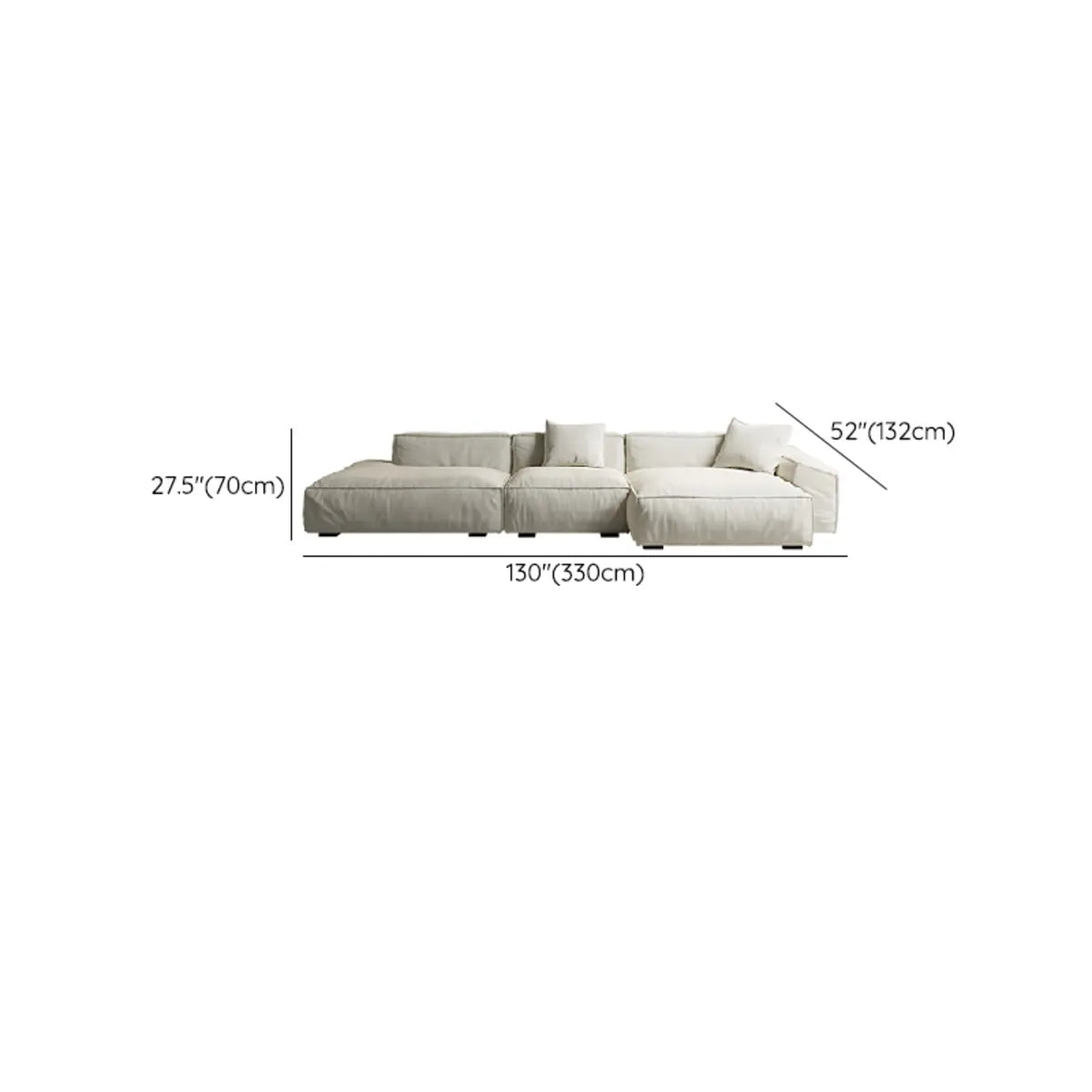 Stain Resistant Cushion Back L-Shape Recliner Sectional Image - 15