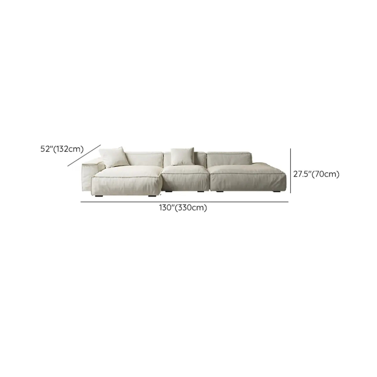 Stain Resistant Cushion Back L-Shape Recliner Sectional Image - 16
