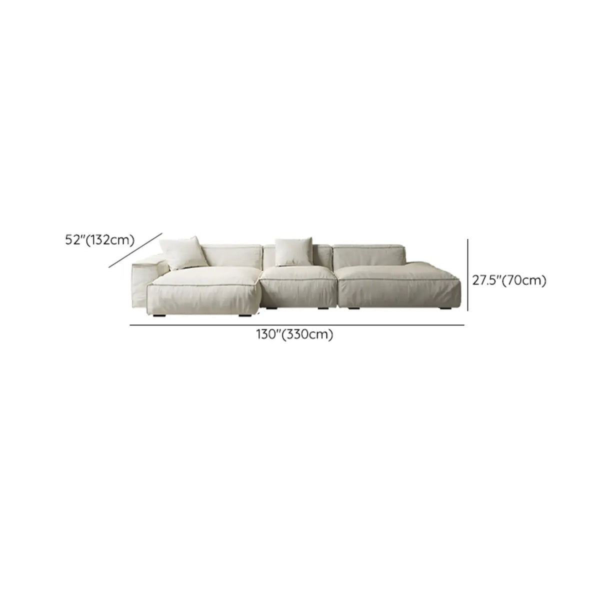 Stain Resistant Cushion Back L-Shape Recliner Sectional Image - 16