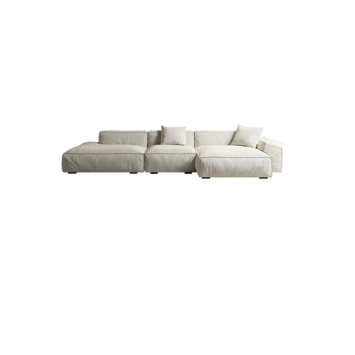 Stain Resistant Cushion Back L-Shape Recliner Sectional Image - 5