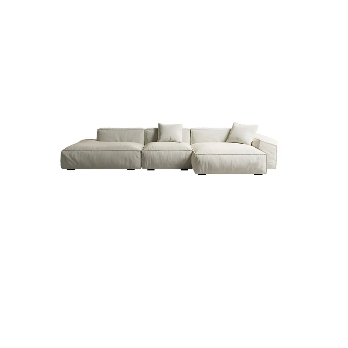 Stain Resistant Cushion Back L-Shape Recliner Sectional Image - 5