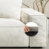 Stain Resistant Cushion Back L-Shape Recliner Sectional Image - 8