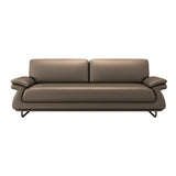 Stain Resistant Faux Leather Reception Sofa with Legs Image - 10