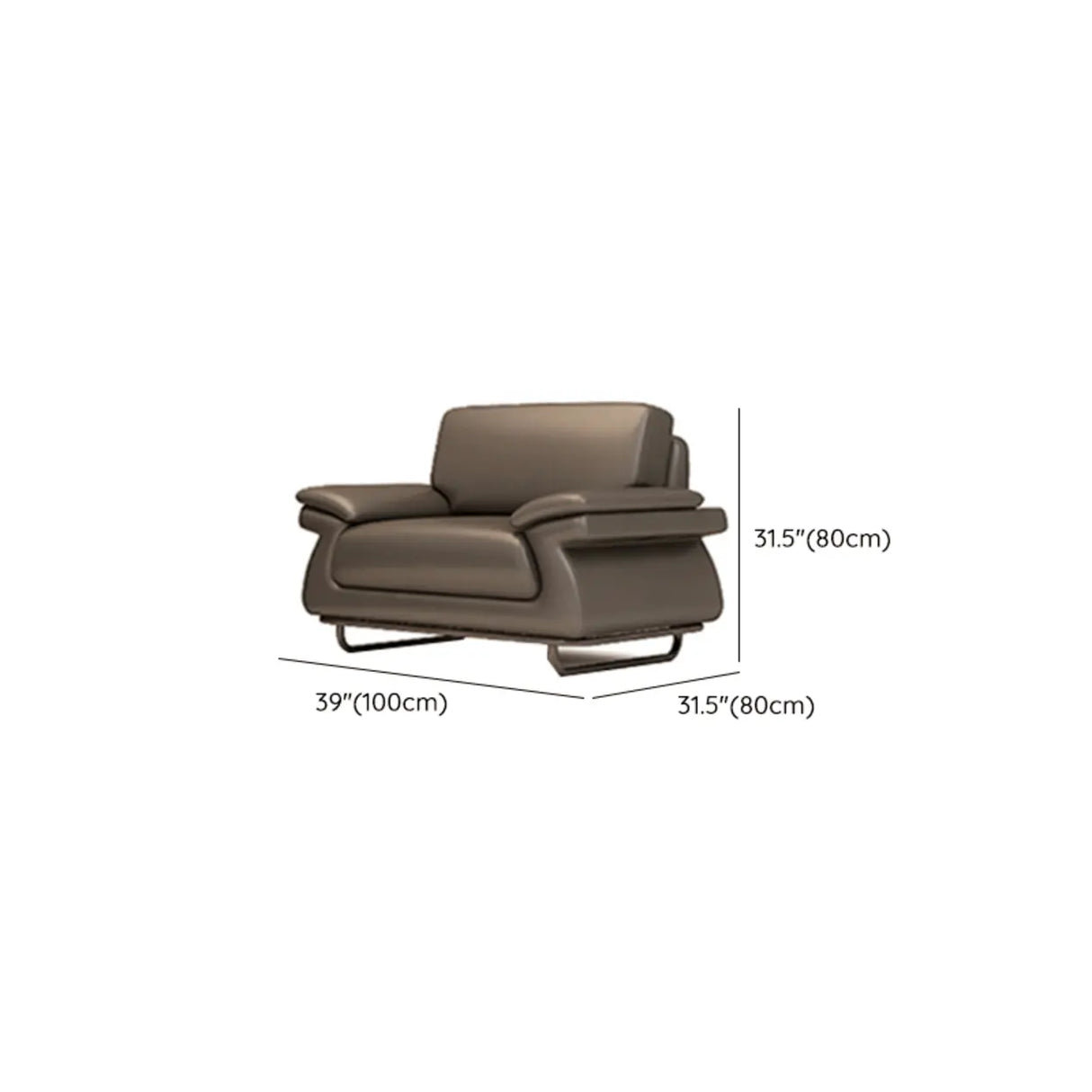 Stain Resistant Faux Leather Reception Sofa with Legs 
