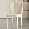 Stain Resistant Leather Fixed Back Four Legs Side Chair Image - 13
