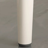 Stain Resistant Leather Fixed Back Four Legs Side Chair Image - 9