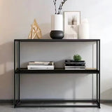 Stain-Resistant Nordic Metal Standard Storage Console Table Image - 1