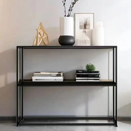 Stain-Resistant Nordic Metal Standard Storage Console Table Image - 1