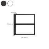 Stain-Resistant Nordic Metal Standard Storage Console Table Image - 15