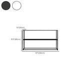 Stain-Resistant Nordic Metal Standard Storage Console Table Image - 16