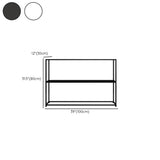 Stain-Resistant Nordic Metal Standard Storage Console Table Image - 17