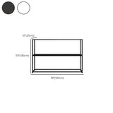 Stain-Resistant Nordic Metal Standard Storage Console Table Image - 18