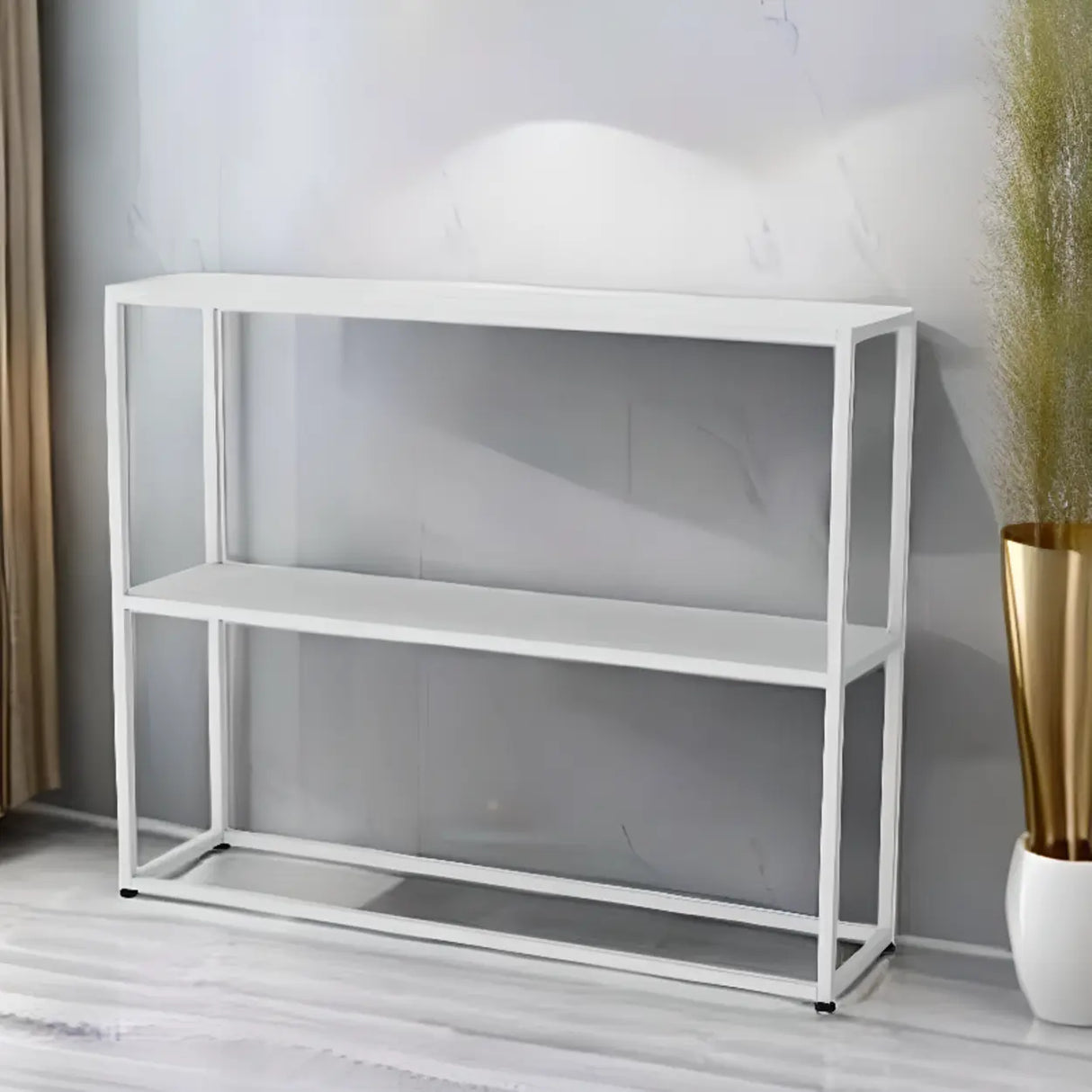 Stain-Resistant Nordic Metal Standard Storage Console Table Image - 4