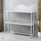 Stain-Resistant Nordic Metal Standard Storage Console Table Image - 4