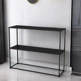 Stain-Resistant Nordic Metal Standard Storage Console Table Image - 6