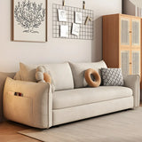 Stain Resistant Pillow Back Sofa Bed with Slipcover Image - 4