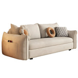 Stain Resistant Pillow Back Sofa Bed with Slipcover Image - 5