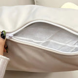 Stain Resistant Pillow Back Sofa Bed with Slipcover Image - 6