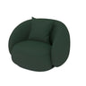Stain Resistant Sloped Arms Round Base Barrel Chair Image - 10