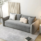Stain Resistant Square Arm Metal Frame Sofa Bed Image - 4