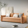 Stain Resistant Square Arm Metal Frame Sofa Bed Image - 5