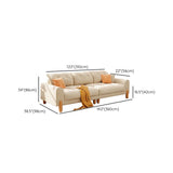 Stain Resistant Velvet Tufted Back Flared Arm Sofa Image - 16