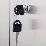 Stainless Steel Vertical Silver Filing Cabinet with Lock Image - 10